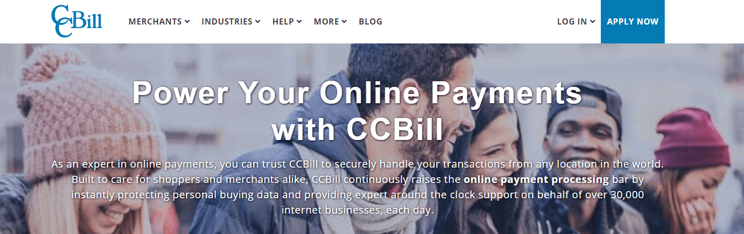 CCBill main page